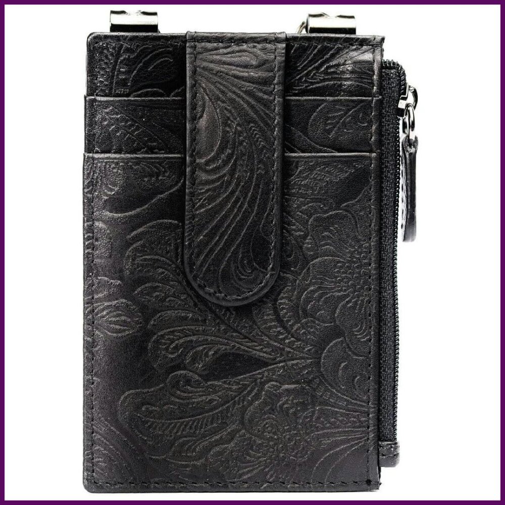 Rfid Blocking Boot Wallet With Security Chain & Z… - image 1